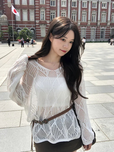 [3pcs] Western Knit Sleeveless Belt Set