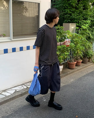 One-shoulder cotton bag