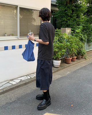 One-shoulder cotton bag