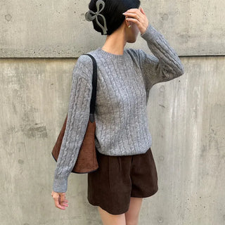 Corduroy banded shorts