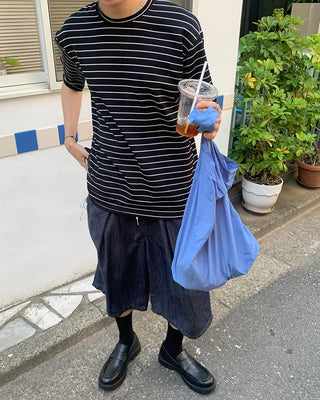 One-shoulder cotton bag