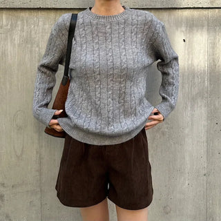 Corduroy banded shorts