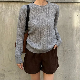 Corduroy banded shorts