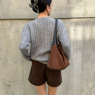 Corduroy banded shorts