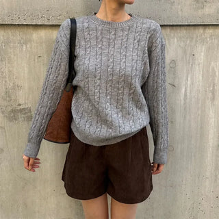 Corduroy banded shorts