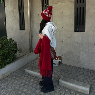 Cashmere wool scarf