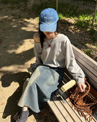 Boat neck sweatshirt