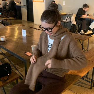 Tie-set cardigan