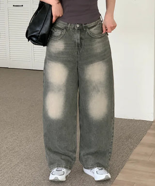 Back pocket denim pants