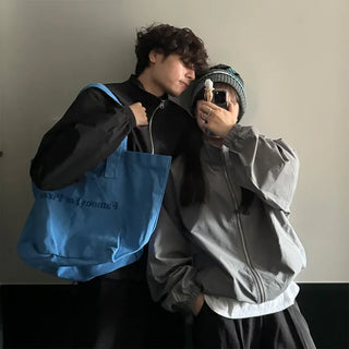 Two-way string blouson