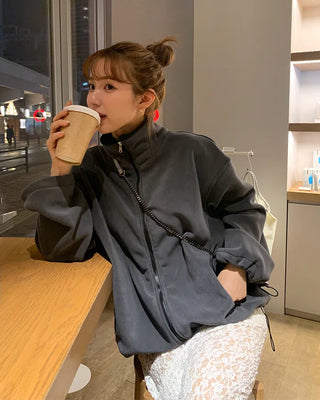 Basic fleece zip-up