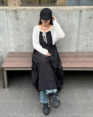 Strappy sheer bolero cardigan
