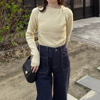 Twisted Layered Detail Knit