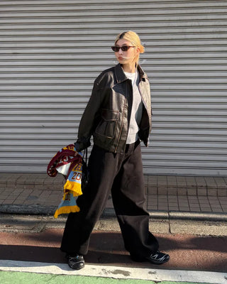Wide cotton pants