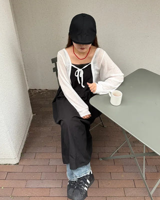 Strappy sheer bolero cardigan