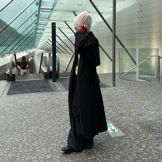 Back-tucked long coat