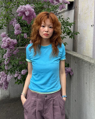 Tencel Layered Half T-Shirt
