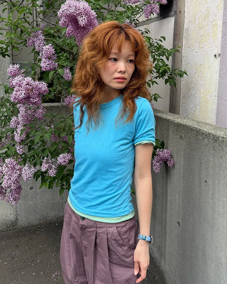 Tencel Layered Half T-Shirt