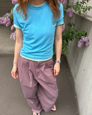 Tencel Layered Half T-Shirt