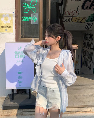 [4 colors] Pastel Summer Stripe Shirt