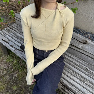 Twisted Layered Detail Knit