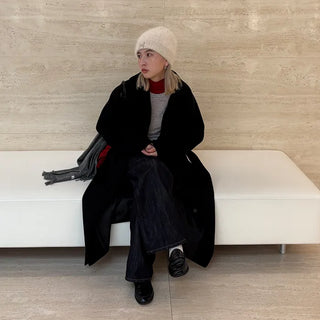 Back-tucked long coat