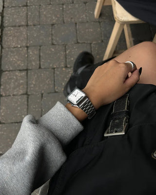 Digital Analog Square Handwatch