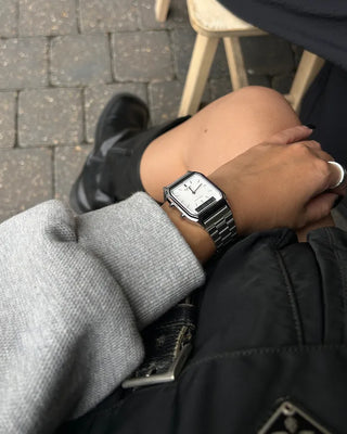 Digital Analog Square Handwatch