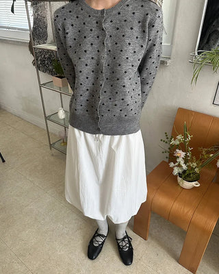 Polka Dot Round Cardigan