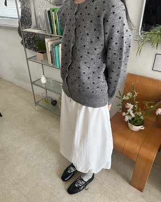 Polka Dot Round Cardigan