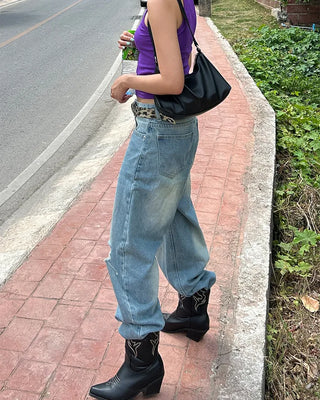 Western Cuban short boots