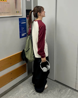 Ring Strap Drawstring Backpack