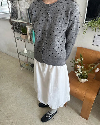 Polka Dot Round Cardigan