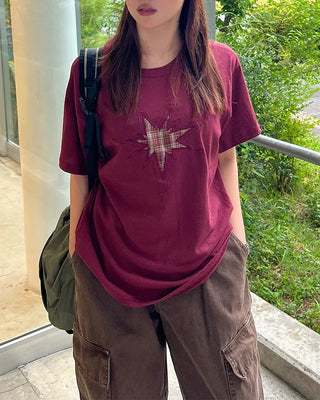 Check Star Short-Sleeved T-Shirt