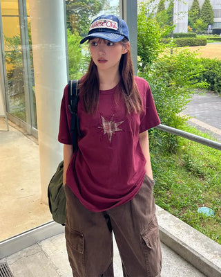 Check Star Short-Sleeved T-Shirt