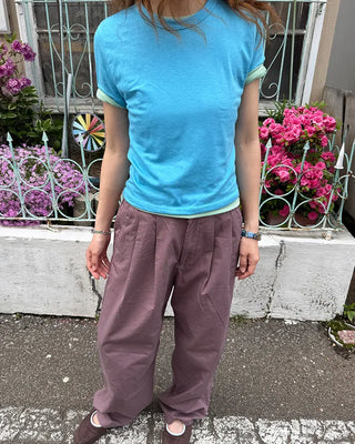 Tencel Layered Half T-Shirt