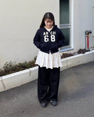 68 Patch Crop Hoodie
