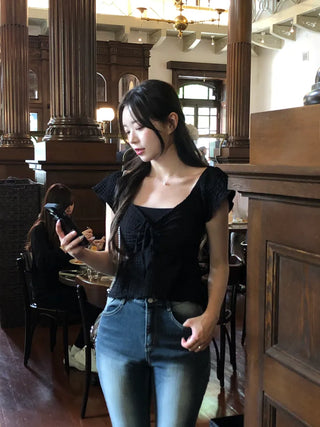 Ribbon Butterfly Blouse