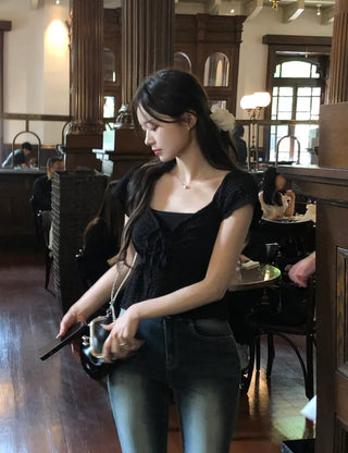 Ribbon Butterfly Blouse