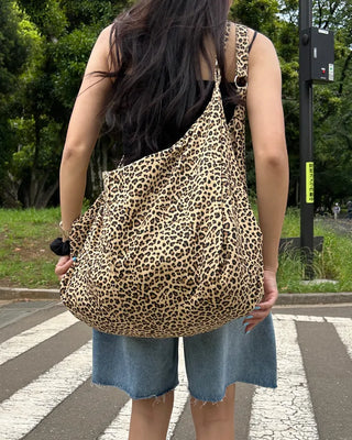 3-way leopard print big bag