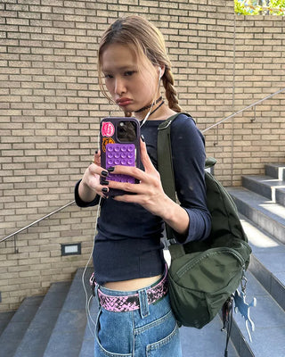 Drawstring Point Multi-Pocket Backpack