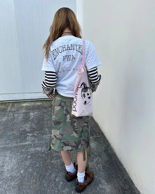 (ORIGINAL) Block Logo Border Long Sleeve Cut and Sewn