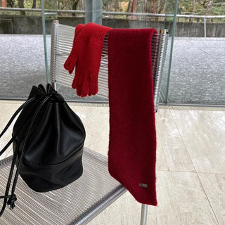 Wool spun scarf