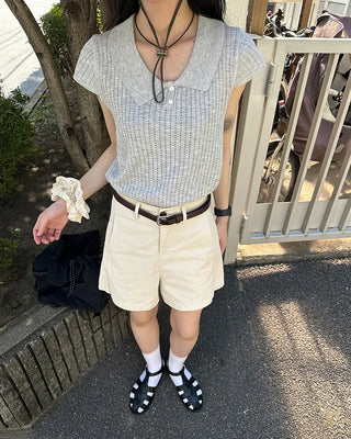 Simple cotton shorts