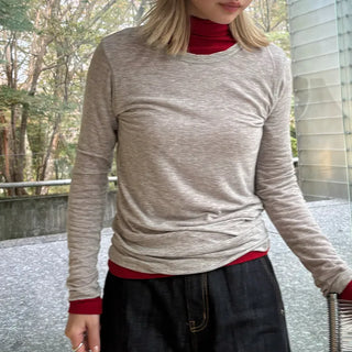Daily turtleneck T-shirt