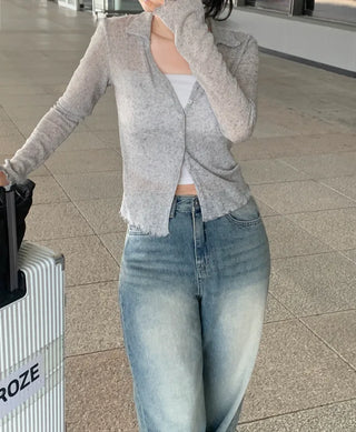 Summer slit collar cardigan (7 colors)