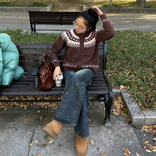 Nordic knit cardigan