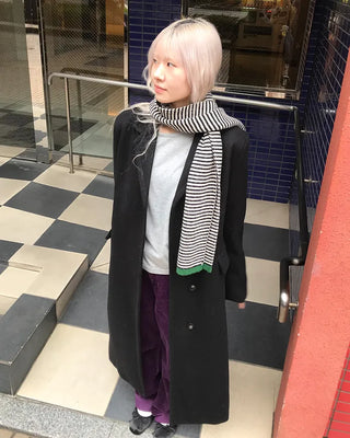 Egg Border Knit Scarf