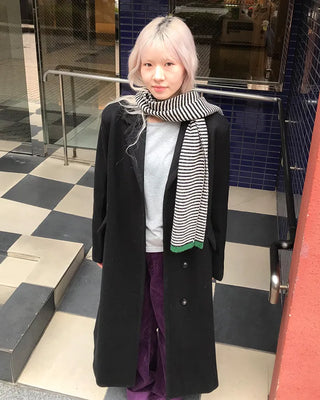 Egg Border Knit Scarf