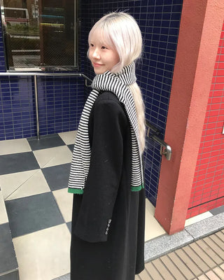 Egg Border Knit Scarf